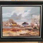 Csikós András (1947-2006) szép festménye "Góré" 61x53 cm kerettel fotó