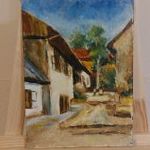 Mészáros Magdolna szép festménye 34x24 cm Tabán fotó