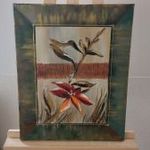 (K) Modern virág festmény 40x50 cm szignózott fotó