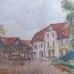 Gyönyörű akvarell Párkány 31x22 cm szignózott fotó