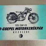 125 cm3-es D-CSEPEL motorkerékpár kezelése, 1956 fotó