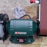 Parkside PSBS 240 C2 állványos szalag- és tárcsás csiszoló fotó