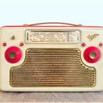 TERTA 406 B/H - Nagyon ritka elektroncsöves táskarádió 1957-ből - Régi rádió fotó