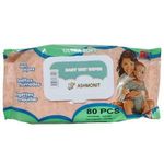 4 db Ashmonit nedves törlőkendő ultra soft 80 db-os nyitható fedeles ( 4 x 80 db) fotó