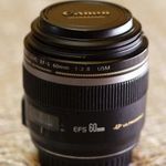 CANON EF-S 60MM F/2.8 MACRO USM, ÁLLAPOT: MINT AZ ÚJ, 1 FT-RÓL, NINCS MINIMÁL ÁR fotó