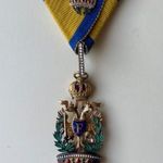 Vaskorona rend III.osztály kitüntetés II.o. kisdíszítménnye TOP gyűjteményi állapot hibátlan 1Ft NMÁ fotó