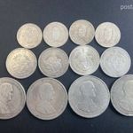 Ezüst 1 2 5 pengő LOT 12db, 160g 1ft nmá fotó