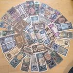41 DARABOS VEGYES RÉGI MAGYAR BANKJEGY GYŰJTEMÉNY! 1 FORINTRÓL! fotó