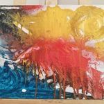 Szép absztrakt festmény 40x30 cm fotó