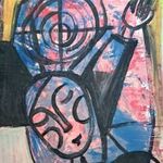Szentendrei festő , Anna Margit : Csendes segélykiáltás”75x90 cm. fotó