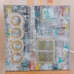 Szép absztrakt festmény 50x50 cm fotó