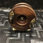 Horgászgyűjtemény felszámolás -- Ritka, antik Fa tároló orsó /Made in England/ fotó