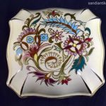 MESESZÉP ZSOLNAY PORCELÁN BONBONIER RITKA MODERN MINTÁVAL ! fotó