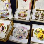 MESESZÉP PILLANGÓ MINTÁS ROYAL GRAFTON PORCELÁN DÍSZ TÁNYÉR SZETT EREDETI DOBOZZAL ÉS CERTIVEL X fotó