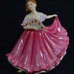 ELAINE ... LÁNY LEGYEZŐVEL ... GYŰJTŐI ROYAL DOULTON PORCELÁN SZOBOR X fotó