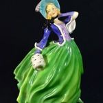 LÁNY KALAPBAN ŐSZI ÖLTÖZETBEN ... MÁRKÁS GYŰJTŐI ROYAL DOULTON PORCELÁN SZOBOR X fotó