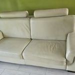 3 személyes nyitható bőrkanapé fotó