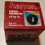 HAMA 44370 VIDEO-OBJEKTIV VIDEO LENS 2 IN 1 fotó
