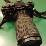 I MAMIYA ZE-2 FÉNYKÉPEZŐGÉP SEKOR 70-150 MM OBJEKTÍVVEL RETRO RÉGI FILMES fotó