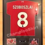Szoboszlai aláírt Liverpool mez + COA fotó