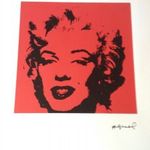 Andy Warhol Marylin Monroe szignált fotó