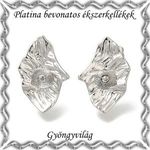 Platinával bevont ékszerkellék: fülbevalóalap PBFK 06-5818 J+B fotó