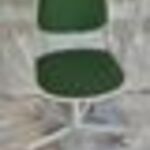 IKEA ÖRFJÄLL gyerekforgószék, fehér/zöld fotó