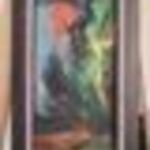 Slezák Lajos éjszakai fények c. festménye 22x37 cm kerettel együtt fotó