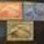 Németország 1933 pecsételt Zeppelin Chicagofahrt sor MI 496-498 kat.ár 1000 euro fotó