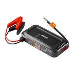 Nebo hordozható autós bikázó/jump starter powerbank külső akku 4500mAh, 200lm, beépitett komresszorr fotó