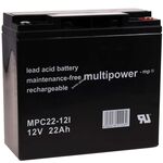 Ólom akku Multipower elektromos kerekesszék Shoprider Dasher 9 12V 22Ah fotó