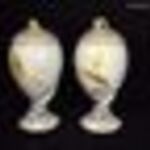 cca 100 ÉVES KÜLÖNLEGES KÍGYÓ FIGURÁLIS SERLEG FAZONÚ PORCELÁN POTPOURRI EDÉNY PÁR X fotó