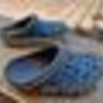 Crocs M6 W8 méretű kék-szürke terepmintás papucs 38-39-es fotó