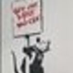 BANKSY * Get out while you can *. Sorszámozott, limitált kiadású litográfia, eredeti reprodukció. fotó