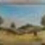 (K) Szép szignózott tájkép festmény 72x52 cm fotó
